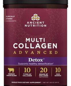 Ancient Nutrition Advanced Collagen Powder Protein Detox with Probiotics and Vitamin C- Unflavored