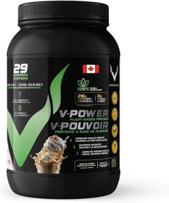 V-Power Plant-Based Protein Powder – Vanilla Surge (29 Servings) | 26g Protein- 11.8g BCAAs & EAAs