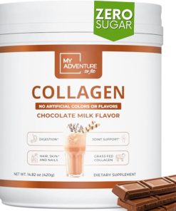 Hydrolyzed Collagen Powder for Women – Grass Fed Collagen Powder for Muscle Growth & Chocolate Collagen Protein Powder