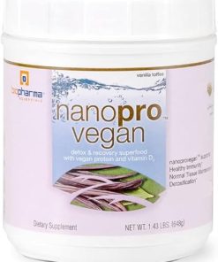 Biopharma Scientific Nanopro Vegan: Vegan Protein Powder for Immune Support & Exercise Recovery with Pea Protein Blend- Ashwagandha and Vegan D3