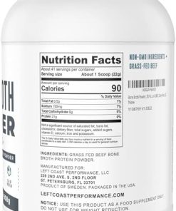 Bone Broth Protein Powder – Pure Grass-Fed Beef Bone Broth- Unflavored with Natural Collagen 2