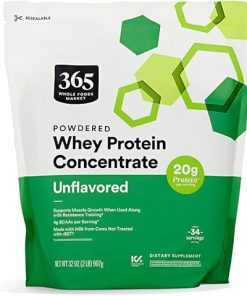 365 by Whole Foods Market Unflavored Whey Concentrate Protein Powder- 32 OZ