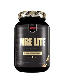 REDCON1 MRE Lite Whole Food Protein Powder- Snickerdoodle – Low Carb & Whey Free Meal Replacement with Animal Protein Blends – Easy to Digest Supplement Made with MCT Oils (30 Servings)
