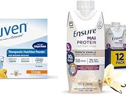 Juven Therapeutic Nutrition Drink Mix Powder for Wound Healing- 30 Count + Ensure Max Protein Nutrition Shake