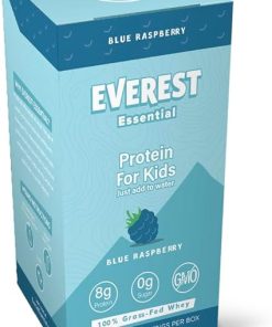 Kid’s Clear Whey Protein Powder (Blue Raspberry- 10 Packets) Protein Drink Mix for Kids