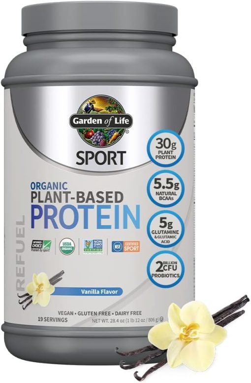Garden of Life Organic Vegan Sport Protein Powder- Vanilla - Image 2