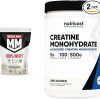 Muscle Milk 100% Whey Protein Powder Vanilla 5 Pound 68 Servings & Nutricost Creatine Monohydrate Micronized Powder 500G 5000mg Per Serv