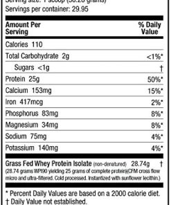 NutraBio Grass Fed Whey Isolate Protein Powder – 25G of Protein Per Scoop – Sugar Free Natural Lean Muscle Protein Supplement – Cookies & Cream – 2 Pounds- 29 Servings 2