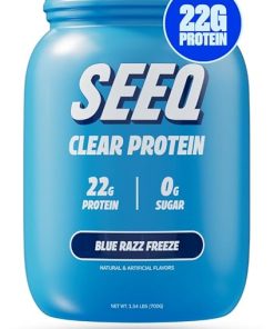 SEEQ Clear Whey Isolate Protein Powder- Blue Razz Freeze