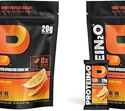 Protein2o 20g Whey Protein Isolate Clear Protein Powder- 370mg of Electrolytes