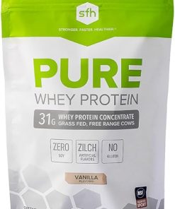 SFH Pure Whey Protein Powder (Vanilla) Best Tastin Grass Fed Whey | All Natural | Non-GMO- No Artificials