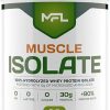MFL 100% Isolate Protein l 30g of Protein l 12g Amino Acids l Keto Friendly l Low Carbs l 2 lbs. (Vanilla Bean)
