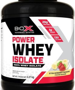 BioX Power Whey Isolate | 100% Ultra-Pure Whey Isolate Protein Powder | 29g Protein- Sugar Free