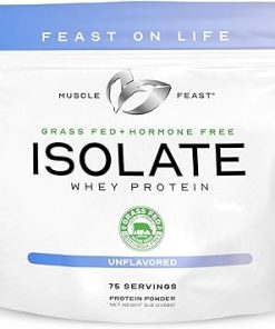 Muscle Feast Creatine + Isolate Big Bundle Unflavored: 1 Creatine Powder (Unflavored- 2lb) + 1 Whey Protein Isolate (Unflavored 2