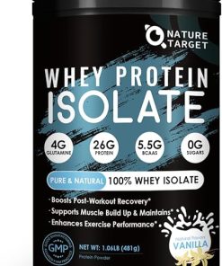 NATURE TARGET Vanilla Protein Powder- Whey Protein Isolate