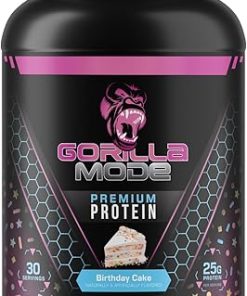 Gorilla Mind Premium Whey Protein – Birthday Cake- 25 Grams of Whey Protein Isolate & Concentrate
