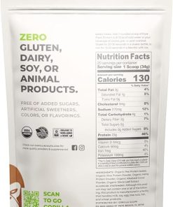 100% Organic Pure Plant Protein Powder | USDA Certified | Organic Protein Powder | Vegan | Non-GMO | Sugar- Soy 2