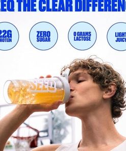 SEEQ Clear Whey Isolate Protein Powder- Blue Razz Freeze 2