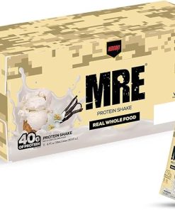 REDCON1 MRE Ready to Drink Protein Shakes- Vanilla Milkshake – Protein Drinks with Whole Food Sources – Sugar Free RTD Shake Formulated to Fuel Athletes at Any Time (12 Pack)