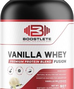 Vanilla Whey Protein Powder – Whey Concentrate & Isolate for Muscle Support- Energy
