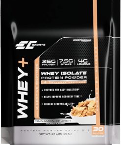 Whey+ Protein Powder- Cinnamon Crunch Mix w/Digestive Enzymes – Isolate Supplement 2