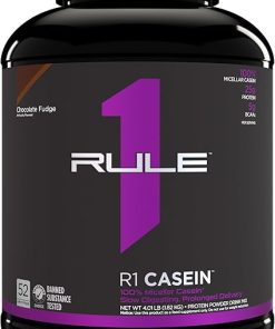 Rule One Proteins Casein – 25g Slow-Release Protein from Premium Micellar Casein for Sustained Amino Acid Delivery- Helps Keep Muscles Fed Overnight for Recovery (4 Pounds*