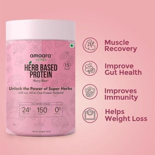 QURA Plant Protein Powder- Pea Protein Powder with Goodness of Herbs - Image 2