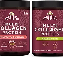 Ancient Nutrition Multi Collagen Protein Powder- Strawberry Lemonade