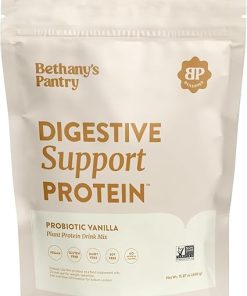 Nuzest Bethany’s Pantry Digestive Support Protein – Probiotics for Digestive Health – Clean Lean Protein – Premium Vegan Pea Protein Powder – Plant Based – 20 Servings- 1 Pound (Pack of 1) – Vanilla