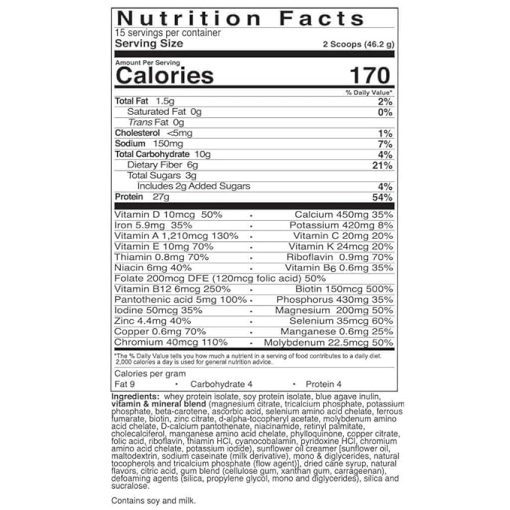 Celebrate Vitamins High Protein Meal Replacement Shake- 27 g Protein Powder - Image 2