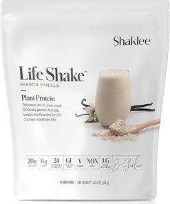 Shaklee Life Shake™ Plant Protein French Vanilla – Complete Meal Replacement with 20g Protein- 6g Fiber