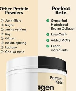 Perfect Keto Collagen Peptides Protein Powder with MCT Oil- Hydrolyzed Collagen 2