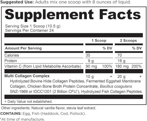 Ancient Nutrition Multi Collagen Protein Powder- Vanilla - Image 2