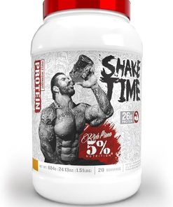 5% Nutrition Rich Piana Shake Time | 26G Animal Based Protein Drink | Grass-Fed Beef- Chicken