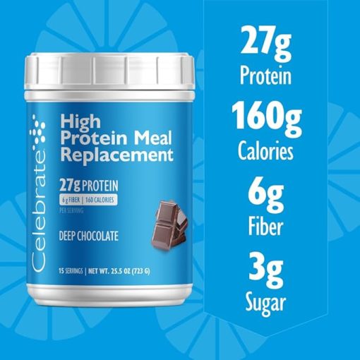 Celebrate Vitamins High Protein Meal Replacement Shake- 27 g Protein Powder - Image 2