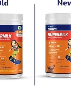 TIZER SuperMilk 8-12y (Girls)- Kids Nutrition & Health Drink Protein Powder for Kids Growth & Sports 2