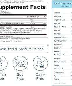 Ancient Nutrition Collagen Powder Protein- Unflavored Multi Collagen Powder Packets with Vitamin C 2