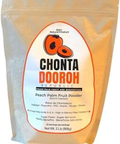 Chontaduro Powder | Peach Palm Fruit Powder | 100% Natural | Protein Powder | Rich in Omega 3 6 9- Fiber & Digestive Enzymes | Superfood for Gut Health & Energy | 2 Lbs / 908g