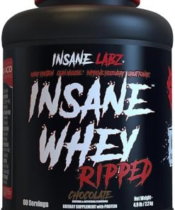 Insane Labz Insane Whey Ripped- Lean Muscle Building Protein with L-Carnitine and CLA Oil Powder