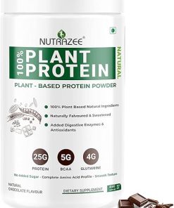 100% Plant Protein Powder Vegan – for Men & Women- Natural Chocolate Flavour