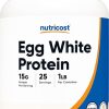 Nutricost Egg White Protein Powder 1lb (Unflavored) – Non-GMO- Gluten Free