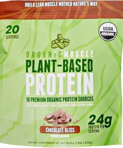 Organic Vegan Protein Powder – Plant Based Chocolate Protein Powder with Pea- Hemp
