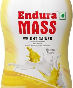 Mass Weight Gainer Powder 500g Banana Flavour | Unique blend of 3 Sources of Protein- Carbs