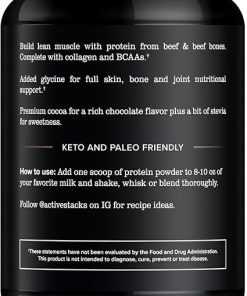 Beef Protein Isolate Powder- Chocolate – Dairy Free with Natural Collagen for Keto 2