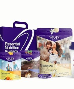 VIVRI 10 Day Challenge Kit | Vanilla Extravaganza Shake | Power Me! Caffe Latte | Cleanse Me! Pineapple Orange | Protein Powder | Energy | Detox | Add to Water with Blender or Shaker Bottle & Enjoy