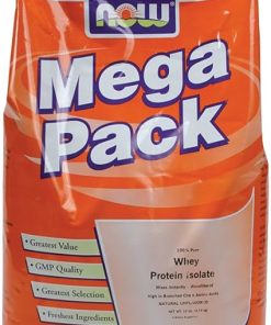 Now Foods Whey Protein Isolate Unflavored – 10 lbs. 6 Pack