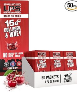Nutritional Designs LPS Liquid Collagen & Whey Protein Supplement – Non-GMO Drink- Sugar-Free – Promotes Healthy Skin & Hair for Men & Women