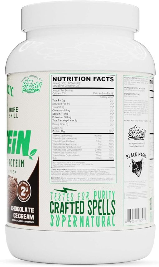 Black Magic Plant-Source 100% Vegan Protein - Keto- Low Sugar - Image 2