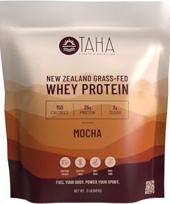 Taha Health & Nutrition Mocha Flavored Whey Protein Concentrate Powder- 25g Protein
