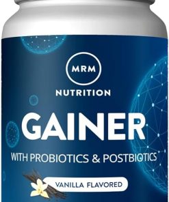 MRM Nutrition Gainer Protein with Probiotics + Postbiotics | Vanilla Flavored | 25g Protein | Whey Concentrate + Isolate + micellar Casein| Slow + Fast digesting| with Digestive enzymes | 18 Servings